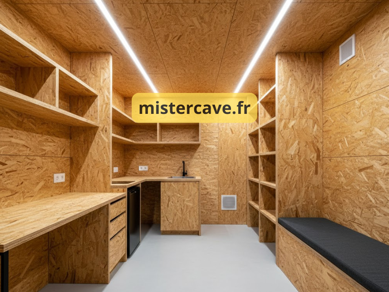 Rénovation de cave à Paris par MisterCave : cave parisienne rénovée avec murs traités, isolation et éclairage LED moderne